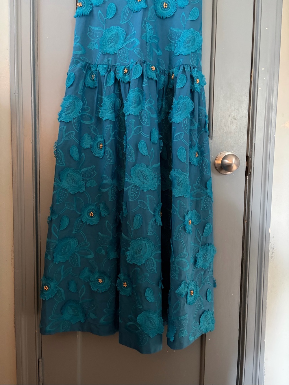 Farm rio blue 3D flower dress - Picture 8 of 8